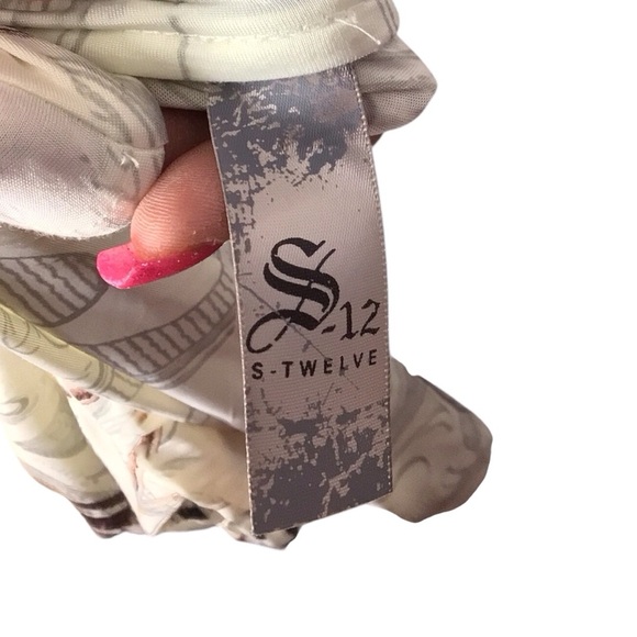 S-Twelve Abstract Patterned Dress - Picture 5 of 5